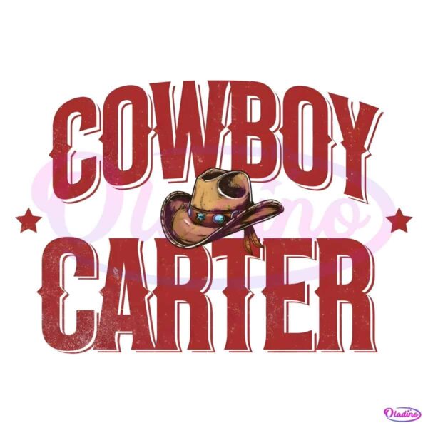 Comfort Colors Cowboy Carter Western Cowboy Hat PNG