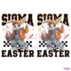Cool Sigma Bunny Egg Basket Easter Fun in PNG