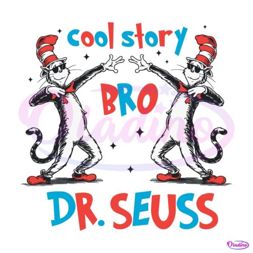 Cool Story Bro Dr Seuss Cat in the Hat PNG Delight