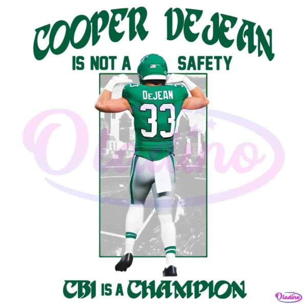 Cooper DeJean CB1 Is A Champion Super Bowl LIX PNG