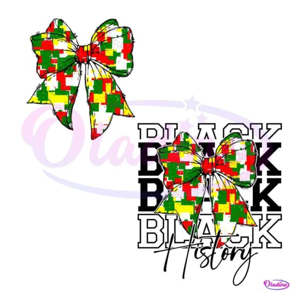 Coquette Bow PNG Celebrate Black History Month