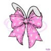 Cute Easter Bunny Ear Coquette Bow SVG