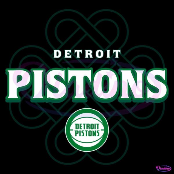 Detroit Pistons Celtic Knot St Patricks Day SVG
