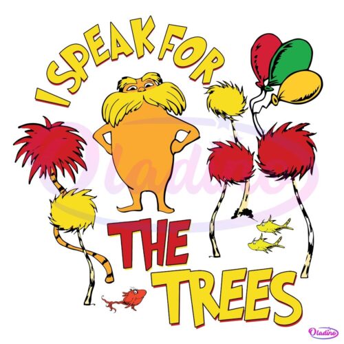 Dr Seuss PNG The Lorax Speaks for the Trees