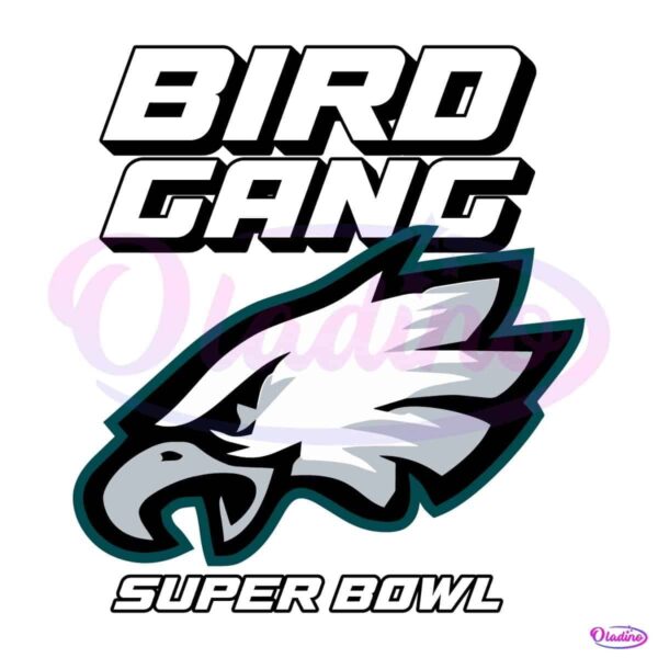 Eagles Logo Birds Gang Super Bowl 2025 Champions PNG