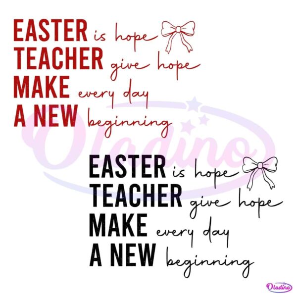 Easter Hope Inspiring Teachers PNG