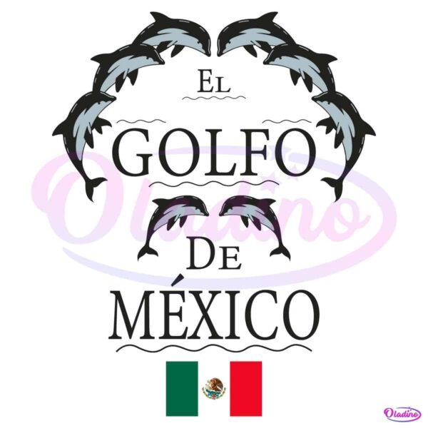 El Golfo De Mexico The Gulf Of Mexico SVG