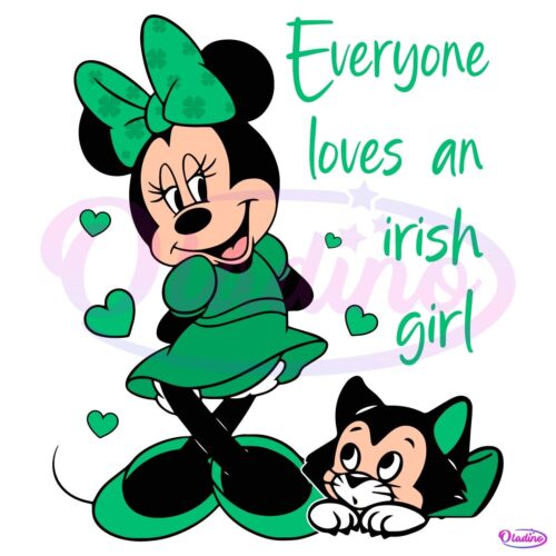 Everyone Loves An Irish Girl Lucky Shamrock Happy St Patricks Day SVG