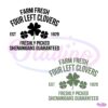 Farm Fresh Four Leaf Clovers Svg