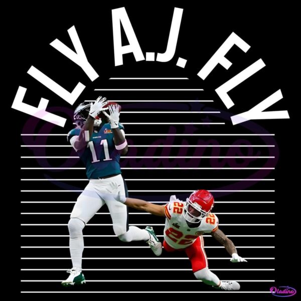 Fly A J Fly Philadelphia Ealges Brown Super Bowl LIX PNG