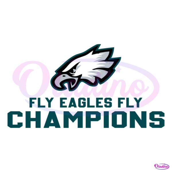 Fly Eagles Fly Super Bowl 2025 Champions SVG