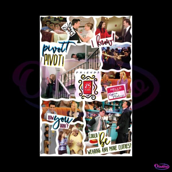 Friends 25Th Tv Series Movie Scene Poster PNG