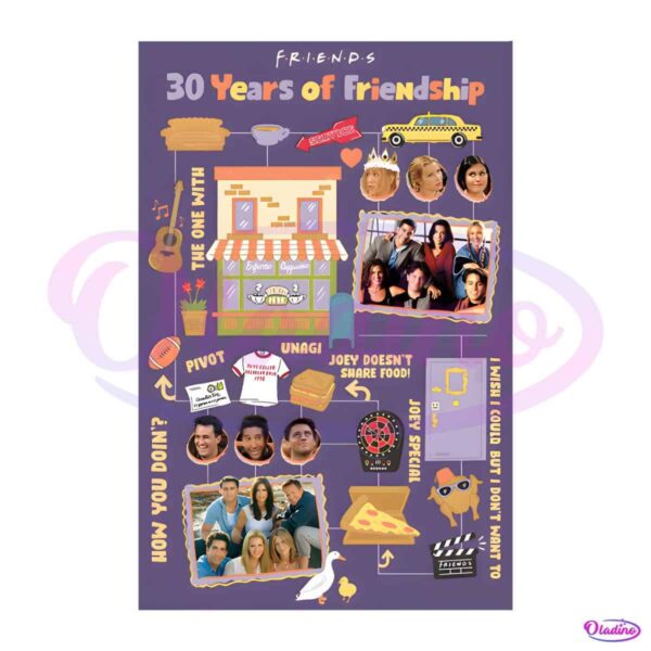 Friends 30 Years Of Friendship Tv Series PNG