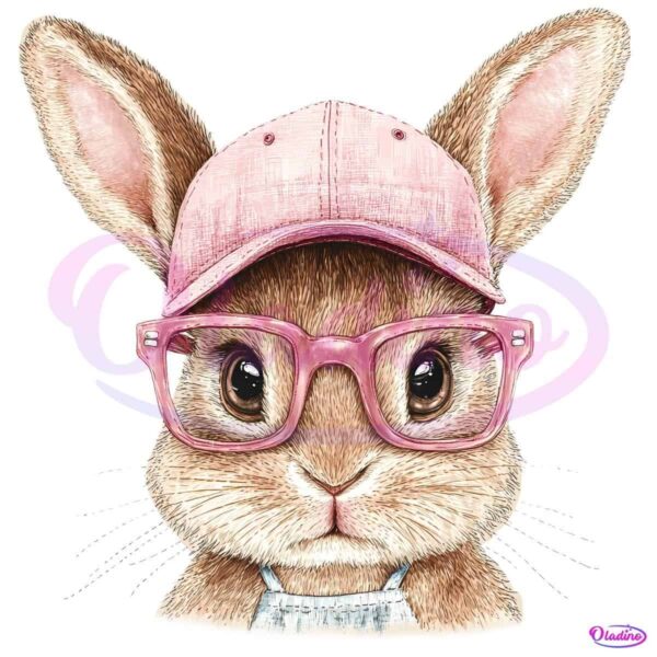 Funny Cute Baby Girl Easter Bunny Sunglasses PNG