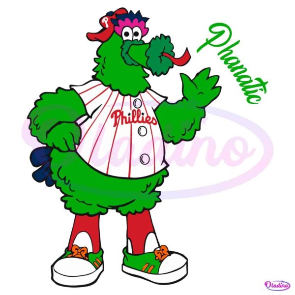 Funny Phillie Phanatic Cartoon Baseball SVG
