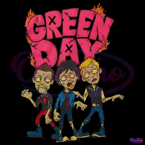 Green Day Zombie Trio Boyfriend PNG
