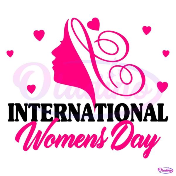 International Womens Day March 8 2025 Silhouette SVG