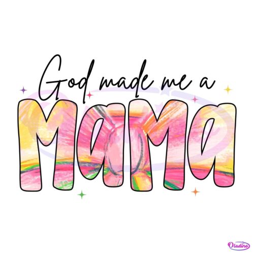 JesusInspired God Made a Mama PNG