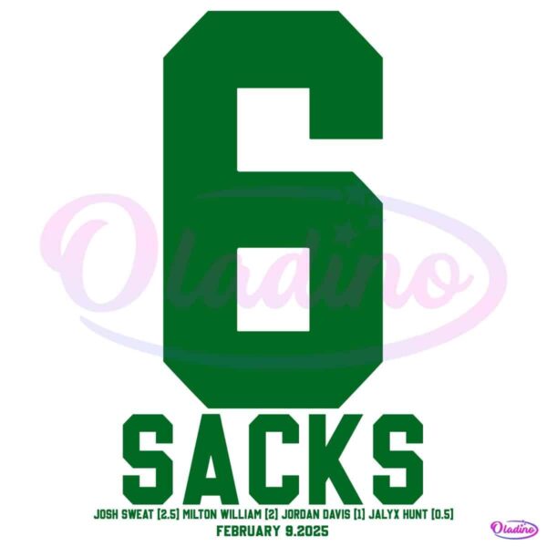 Josh Sweat Milton Williams Jordan Davis And Jalyx Hunt Sacks SVG