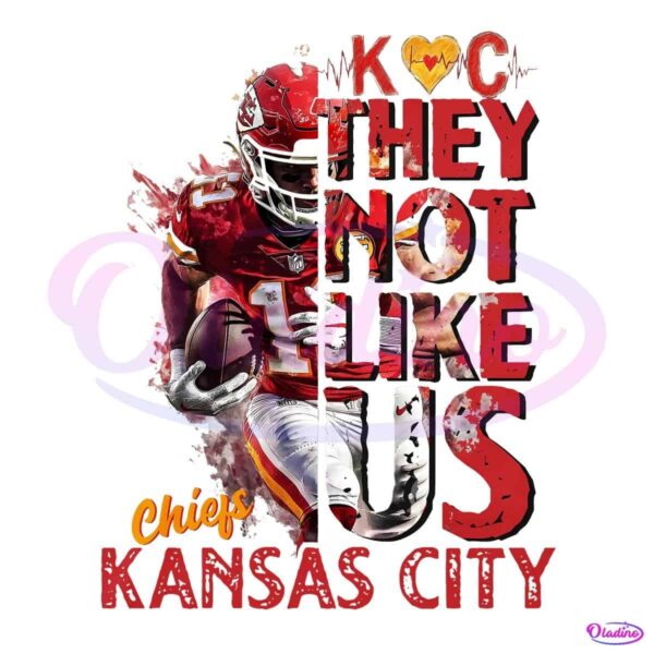 KC Chiefs They Not Like Us Patrick Mahomes PNG