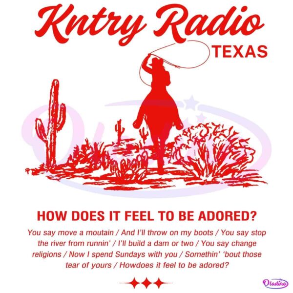 Kntry Radio Texas Beyonce Cowboy Carter World Tour SVG