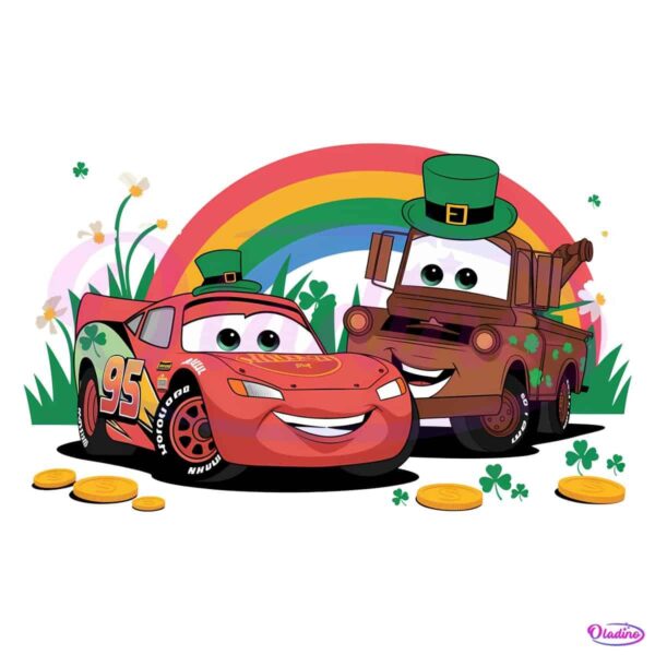 Leprechaun Lightning McQueen Pixar Cars Magic in PNG