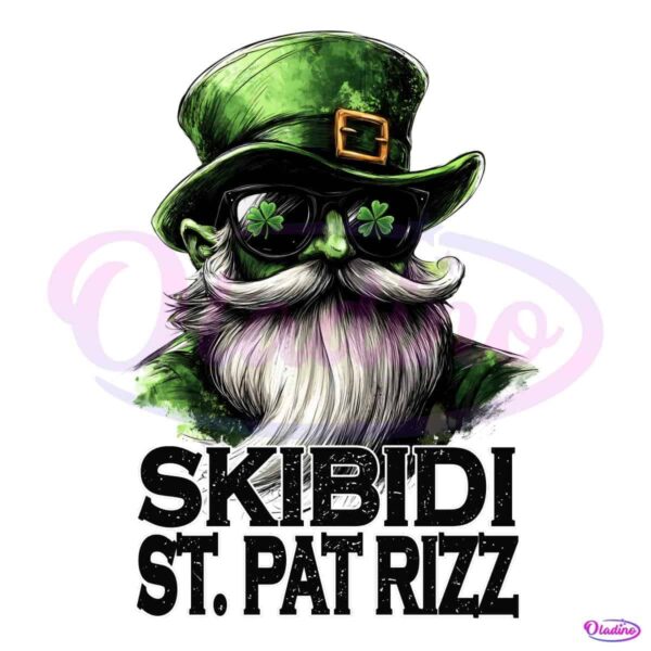 Leprechaun Skibidi Rizz Hilarious St Pats PNG