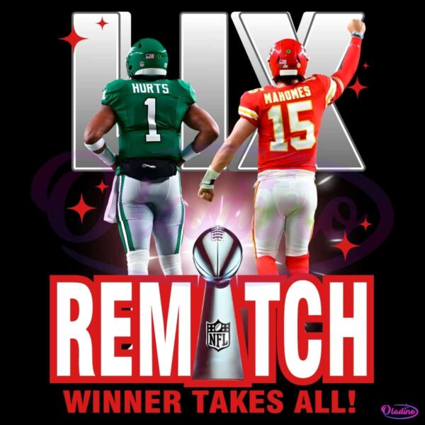 LIX Super Bowl Chiefs Vs Eagles Rematch Winner Takes All PNG