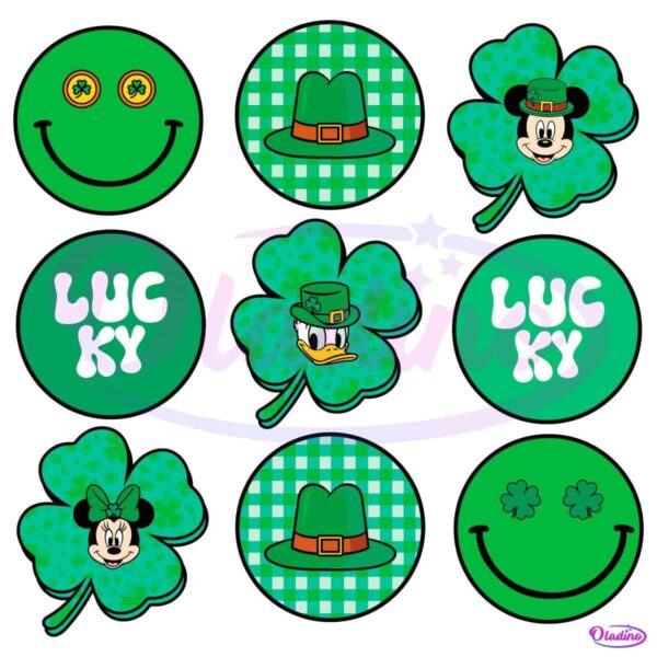 Lucky Clover Disney Magic Mickey Minnie PNG