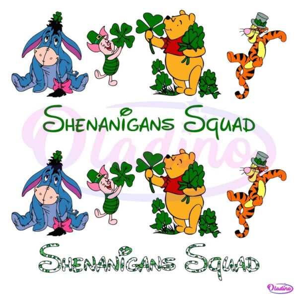 Lucky Winnie Pooh Friends Shenanigans Squad PNG