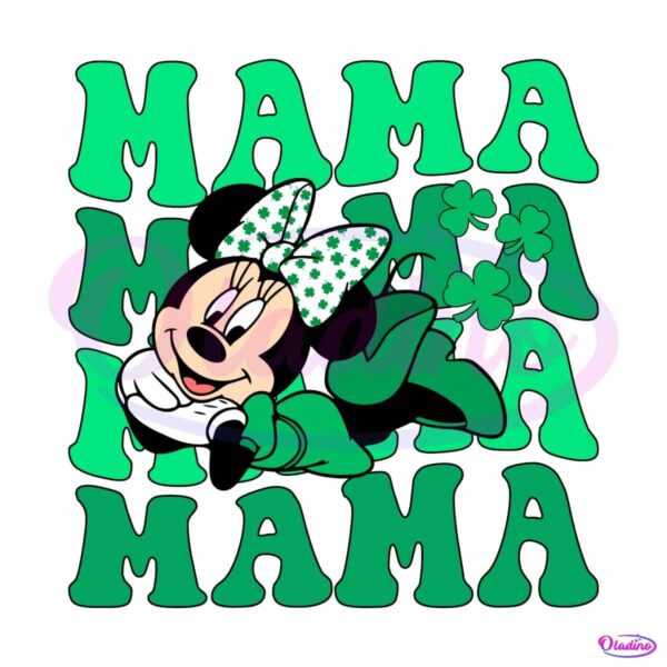 Minnie Happy Lucky Mama St Patricks Day Png