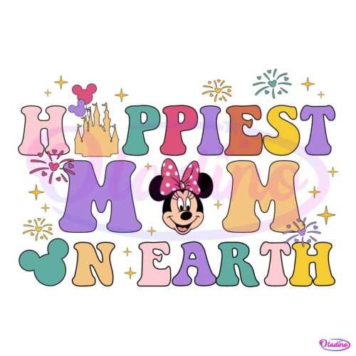 Minnie Magic Happiest Mom on Earth PNG