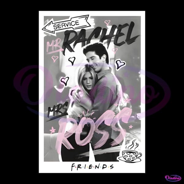 Mr Rachel And Mrs Ross Friends Tv Series PNG