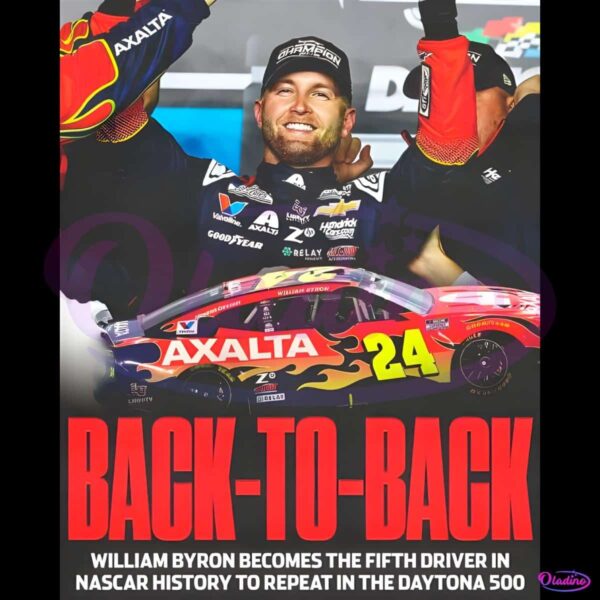Nascar History Back To Back Daytona 500 William Byron PNG