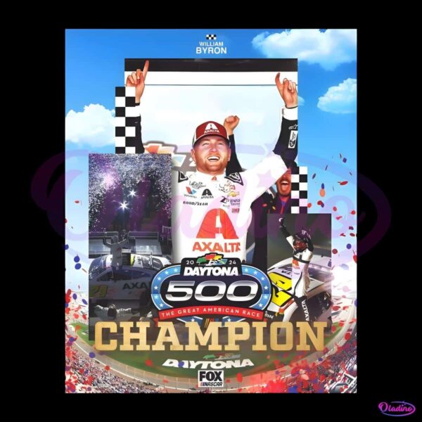 Nascar William Byron 2024 Daytona 500 Champions PNG