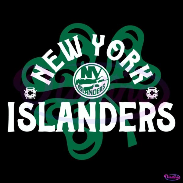 New York Islanders St Patricks Day Richmond Shamrock SVG