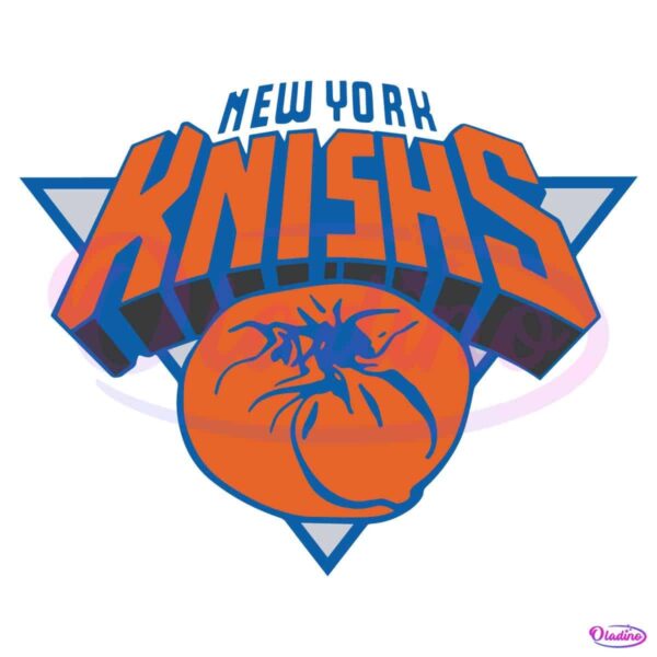 New York Knishs Funny New York Knicks Basketball Parody SVG