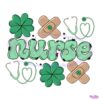 Nurse St Patricks Day Shamrocks Stethoscope PNG