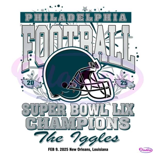 Phillys Super Bowl LIX Victory Champion PNG Design
