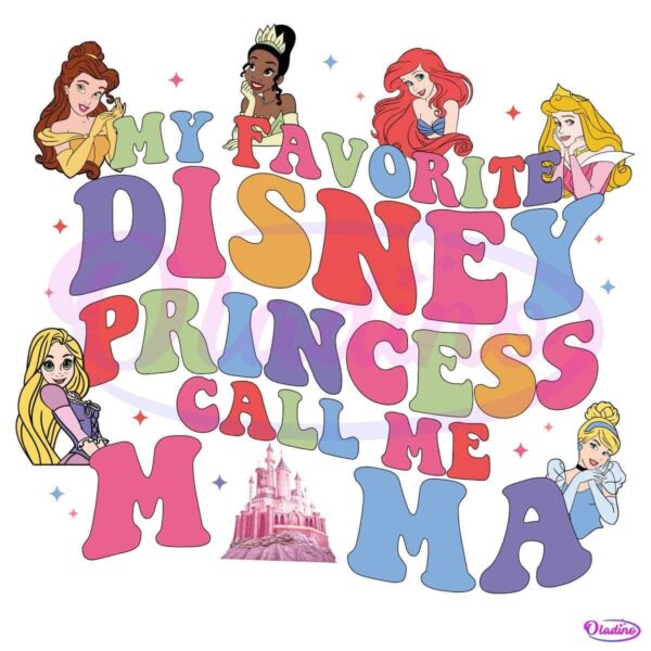 Princess Calls Me Mama Adorable PNG Design