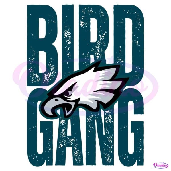 Retro Bird Gang Super Bowl Eagles Logo Champions PNG
