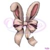 Retro Easter Bunny Ear Coquette Bow PNG
