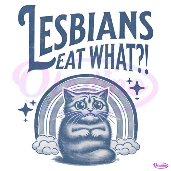 Retro Lesbians Eat What Scared Cat PNG