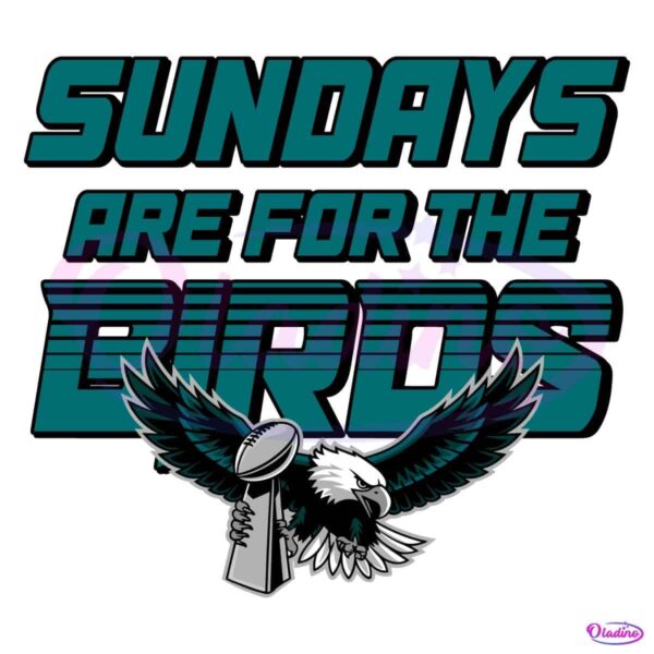 Retro Sundays Are For The Birds Super Bowl Champions Trophy SVG