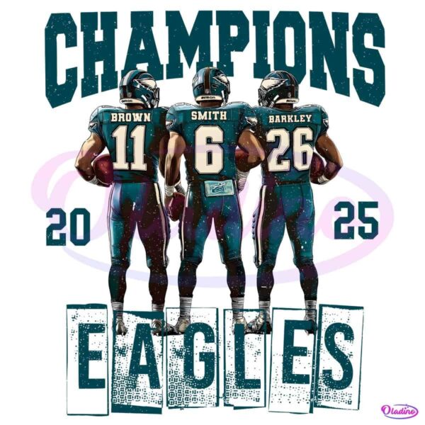 Retro Vintage 2025 Champions Eagles Triple Threat PNG