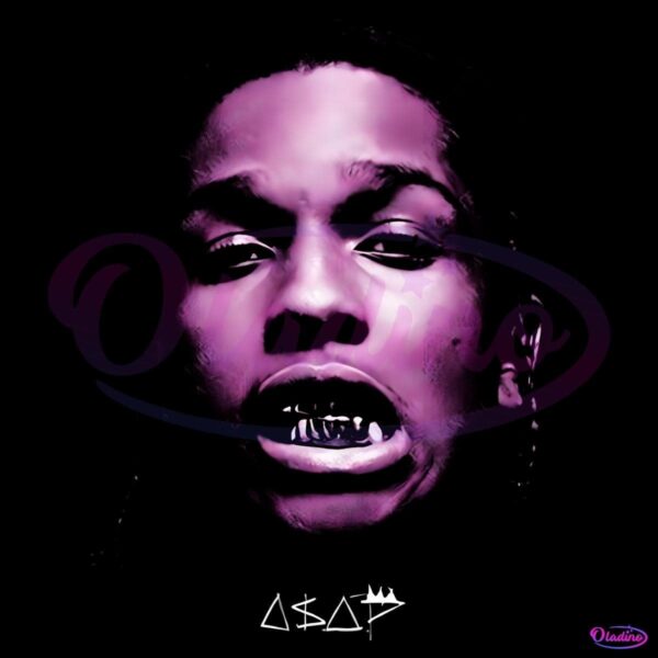 Retro Vintage 90S Asap Rocky Signature PNG