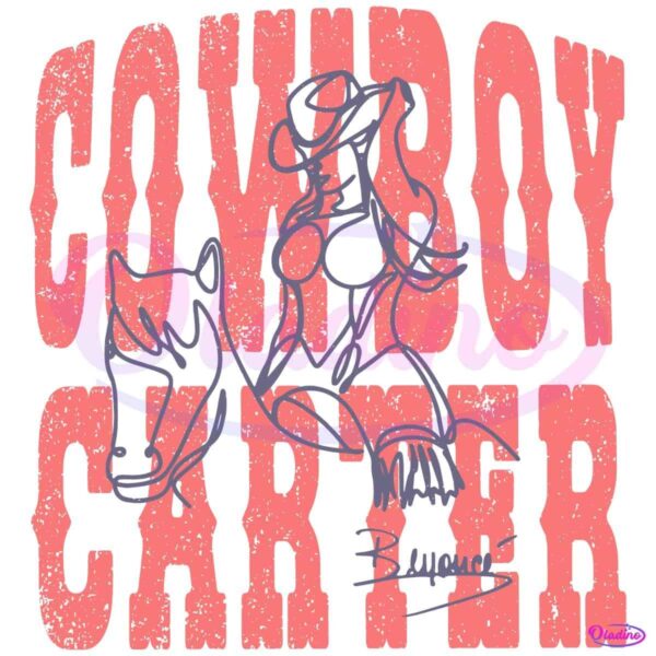 Retro Vintage Country Music Cowboy Carter Rodeo Beyonce SVG
