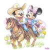 Retro Western Easter Howdy Mickey And Minnie Mouse PNG
