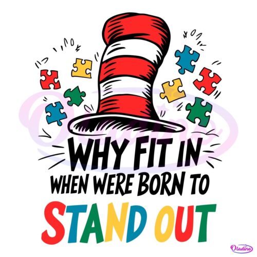 Retro Why Fit In When You Were Born To Stand Out PNG