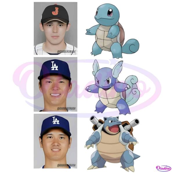 Roki Sasaki Yoshinobu Yamamoto Shohei Ohtani Pokemon PNG